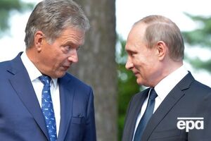 Президент РФ Владимир Путин во время визита в Финляндию