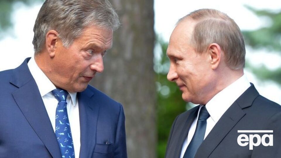 Президент РФ Владимир Путин во время визита в Финляндию