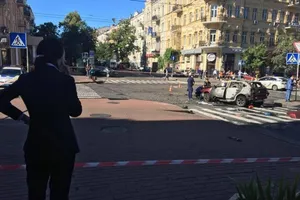 Деканоидзе прибыла на место гибели Шеремета