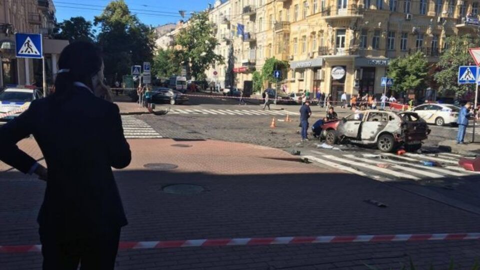 Деканоидзе прибыла на место гибели Шеремета