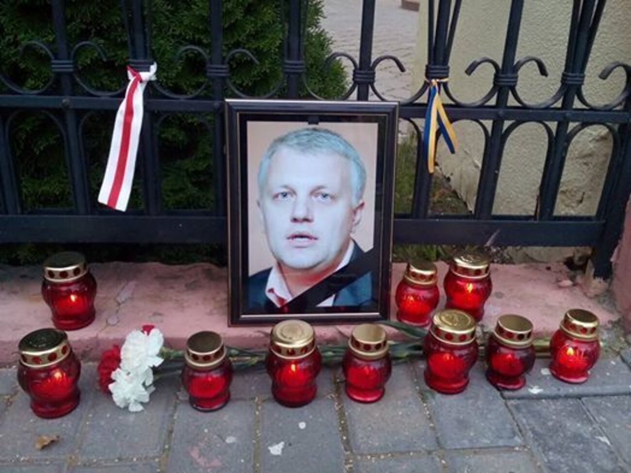 В Гродно журналисты почтили память погибшего накануне Павла Шеремета