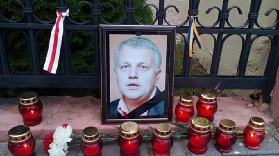 В Гродно журналисты почтили память погибшего накануне Павла Шеремета