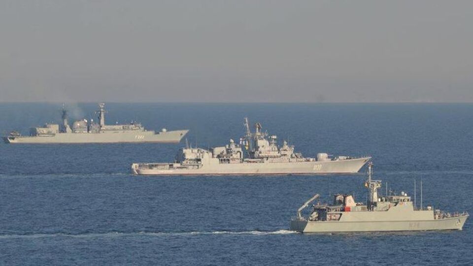 Фрегат "Гетман Сагайдачный" провел совместные тренировки с кораблями – участниками многонациональных учений