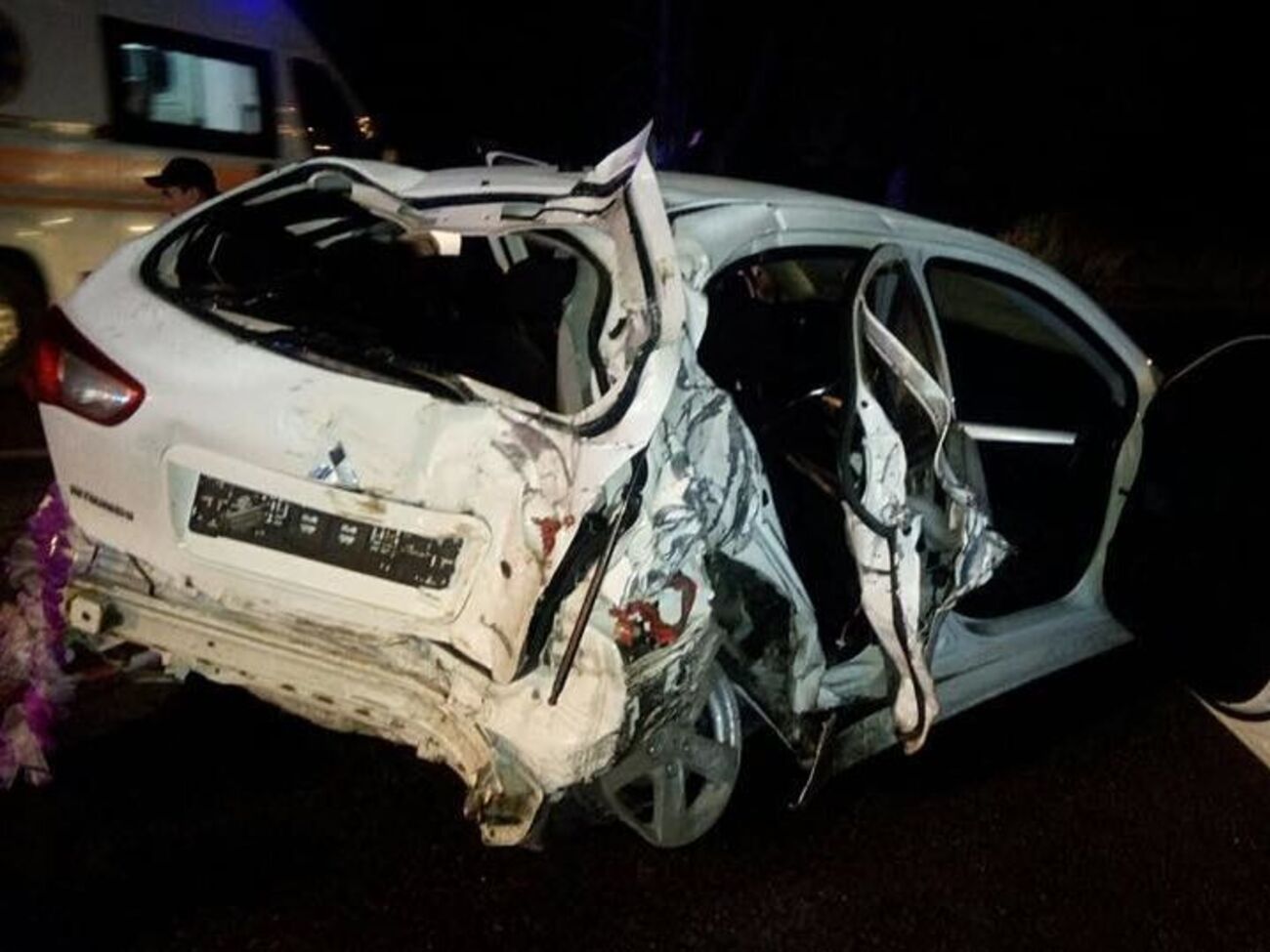 Mitsubishi Lancer после аварии