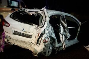 Mitsubishi Lancer после аварии