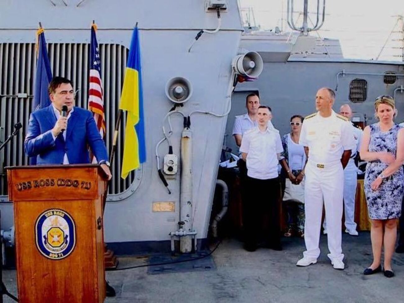 Саакашвили выступил на церемонии открытия международных учений "Си Бриз"