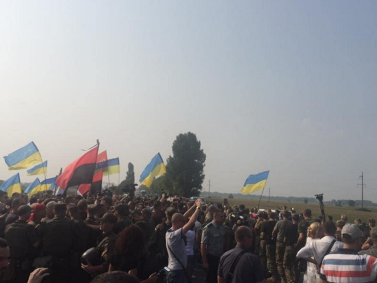 Среди протестующих были активисты ОУН и Самообороны