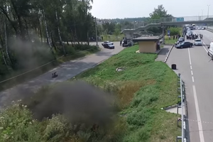 Контролируемый подрыв на Житомирской трассе