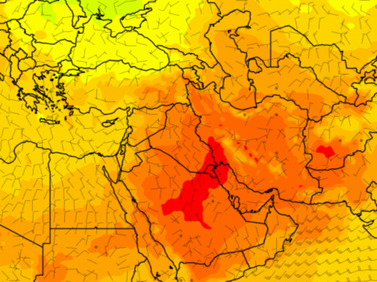 Рекордные температуры зафиксированы в Кувейте