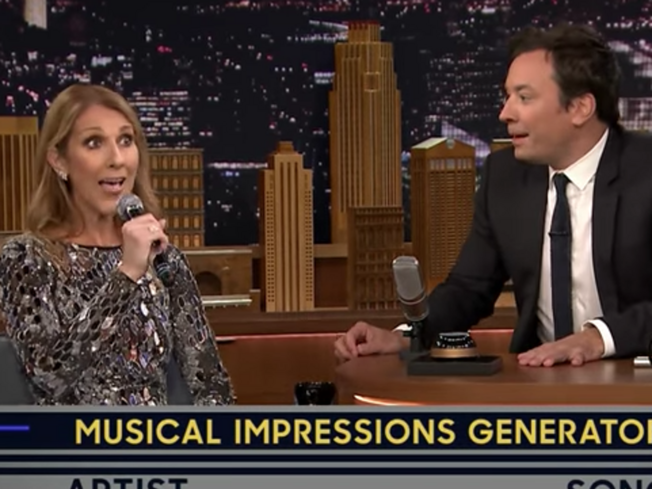 Дион исполнила хиты мировых звезд