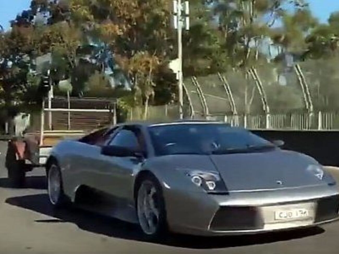 В прицепе водитель редкой модели ламборджини вез коз