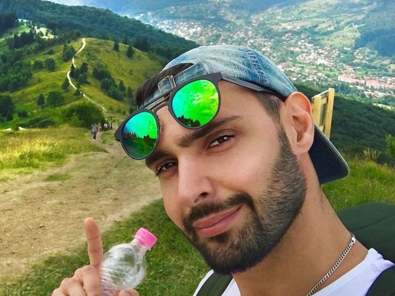 Козловский проводит время в Карпатах