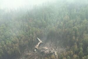 На месте крушения Ил-76 в Иркутской области продолжается поисковая операция