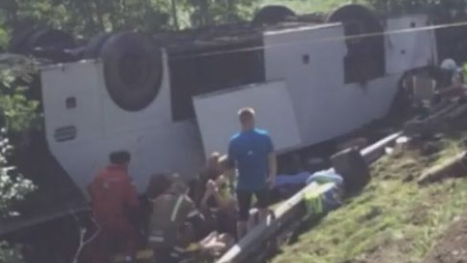 ДТП произошло возле города Олесунн в 550 километрах от Осло в Норвегии