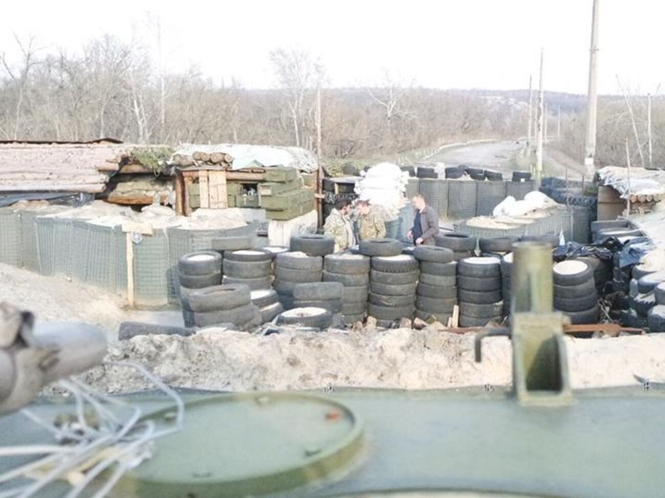 Опорный пункт ВСУ в районе Счастья