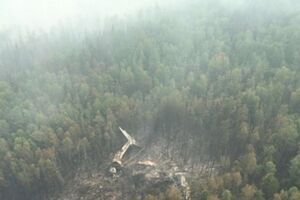 Самолет Ил-76 летел на тушение лесного пожара