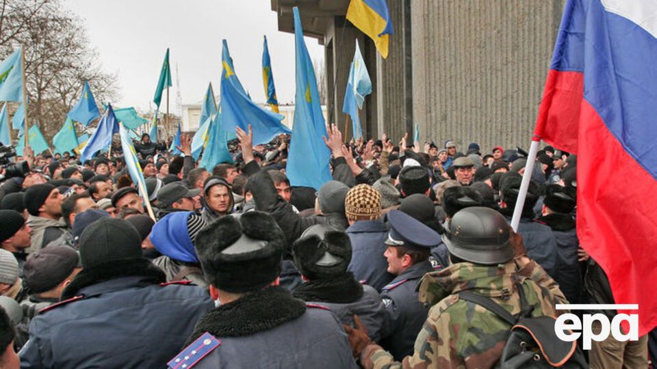 Митинг в Симферополе 26 февраля 2014 года