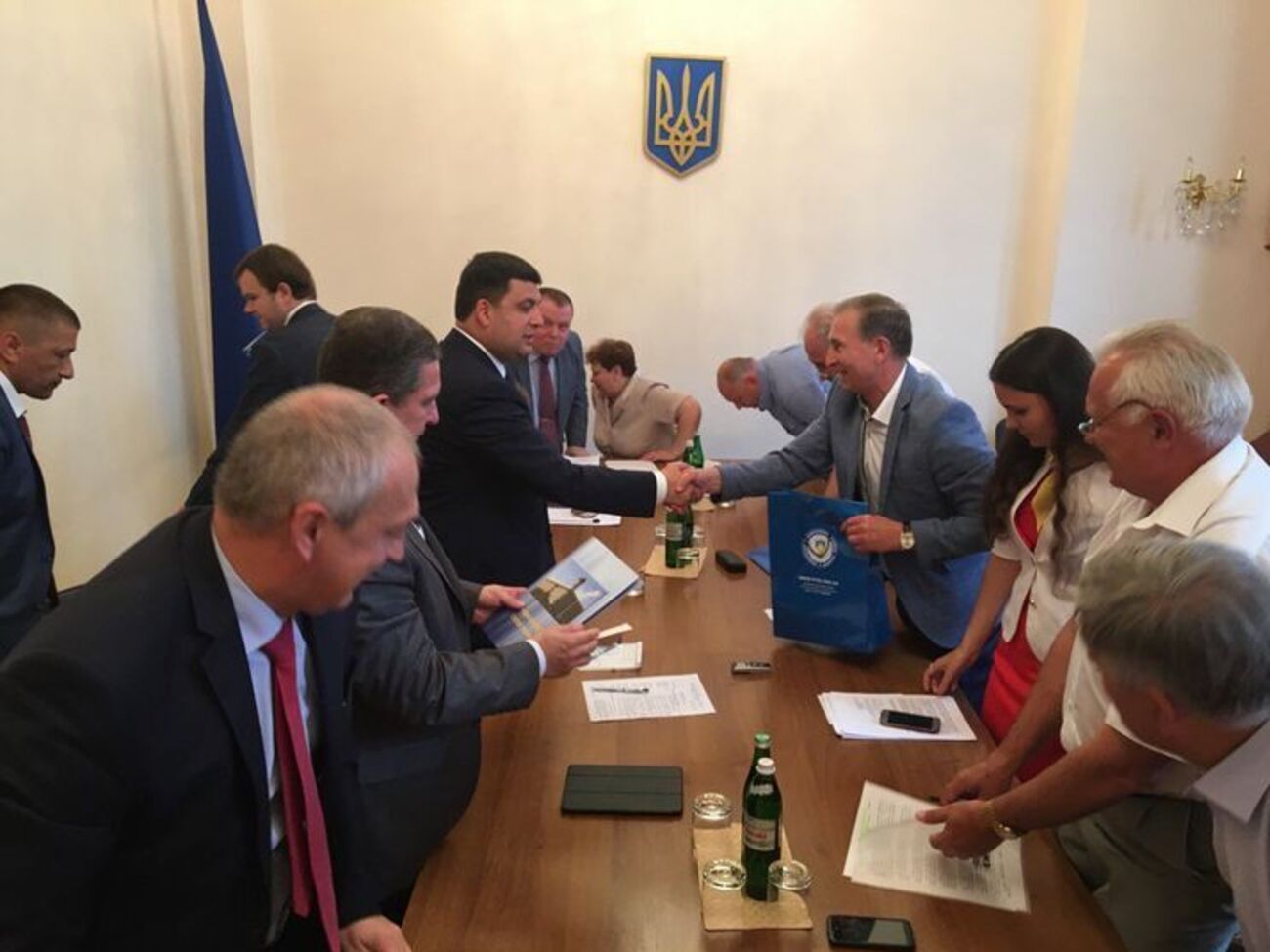 Гройсман встретился с руководством Федерации профсоюзов Украины