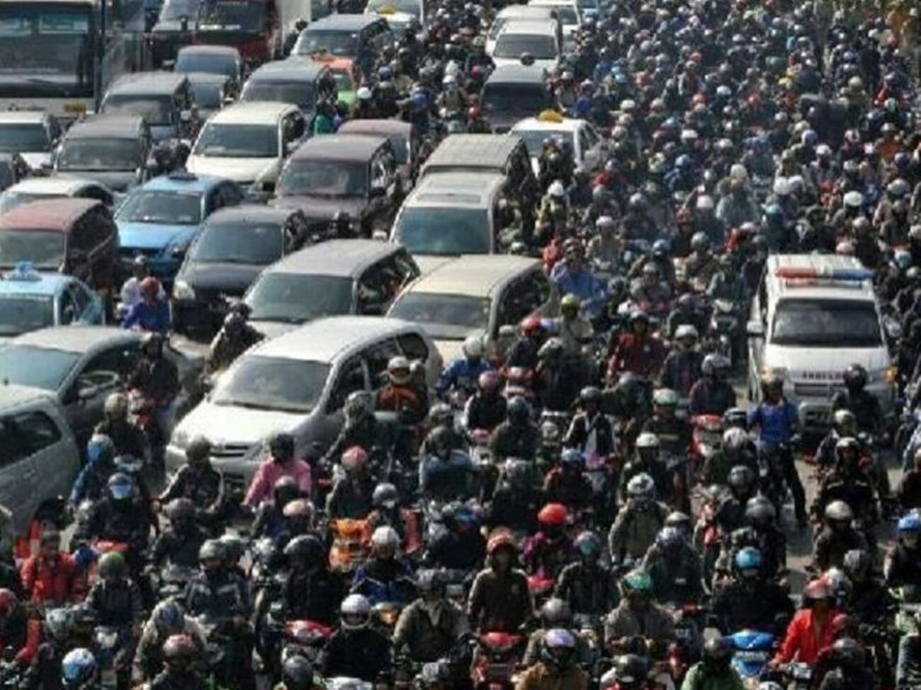 Пробку вызвали очереди в пункты оплаты проезда