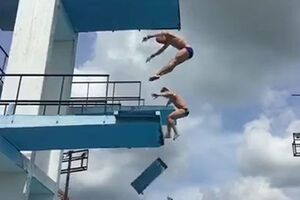 Спортсмену удалось избежать травм