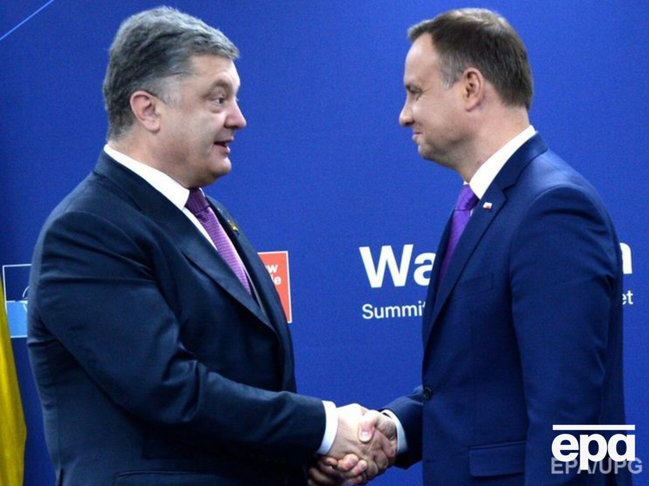 Дуда очень благодарен Порошенко за визит к памятнику жертвам Волынской трагедии