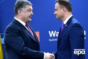 Дуда очень благодарен Порошенко за визит к памятнику жертвам Волынской трагедии