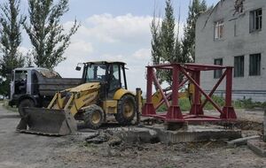 Монтаж новой украинской телевышки на горе Карачун