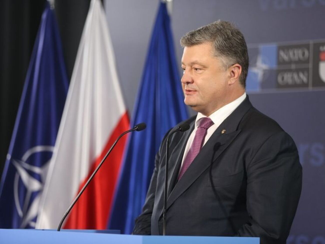 По итогам саммита НАТО Порошенко провел брифинг