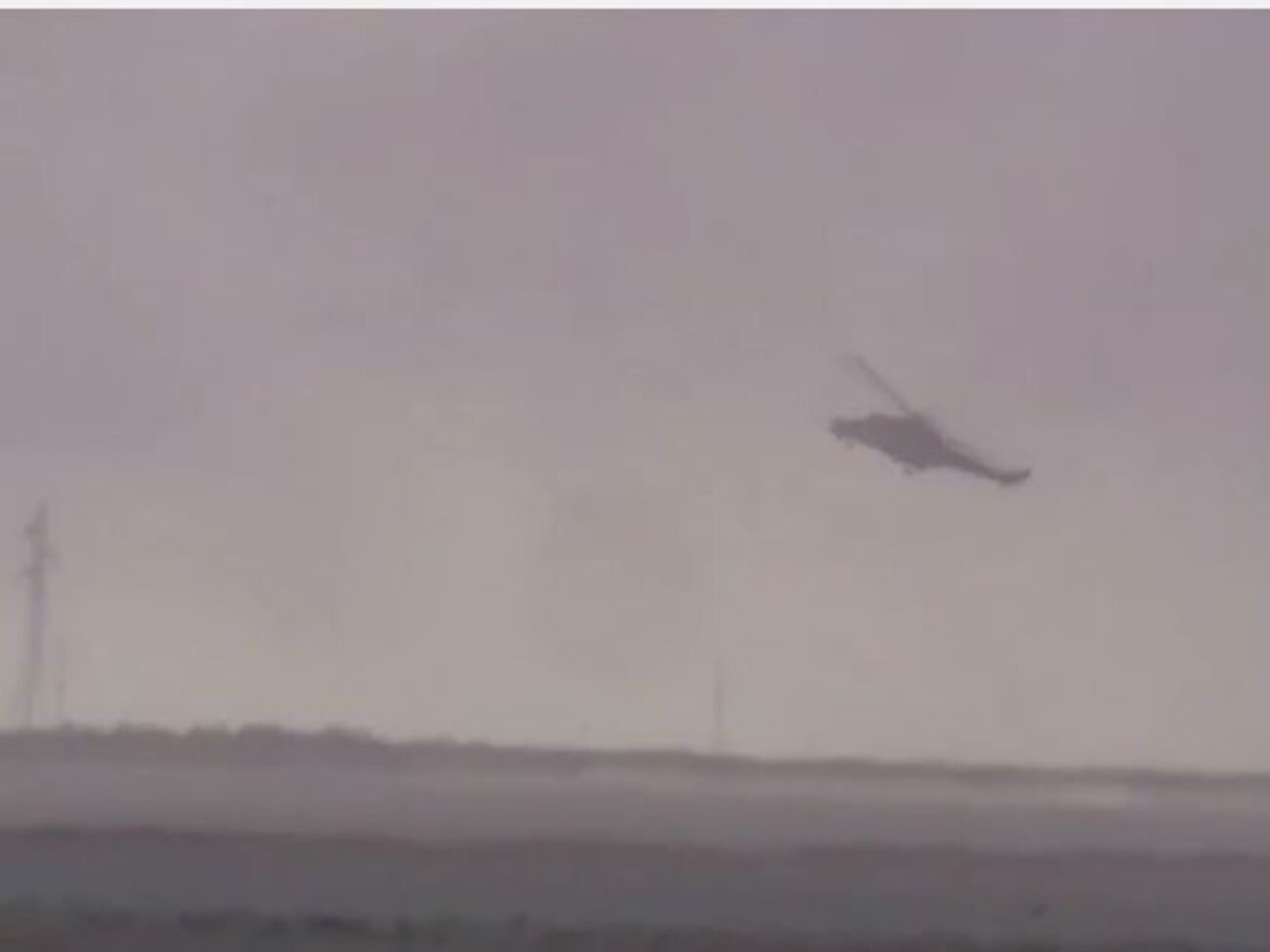 Падение российского вертолета