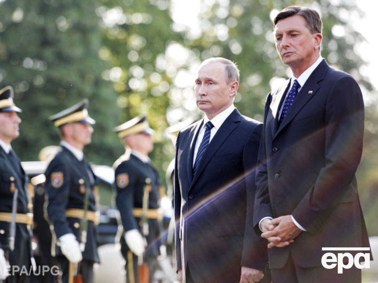 Путин провел переговоры с президентом Словении Борутом Пахором (справа)