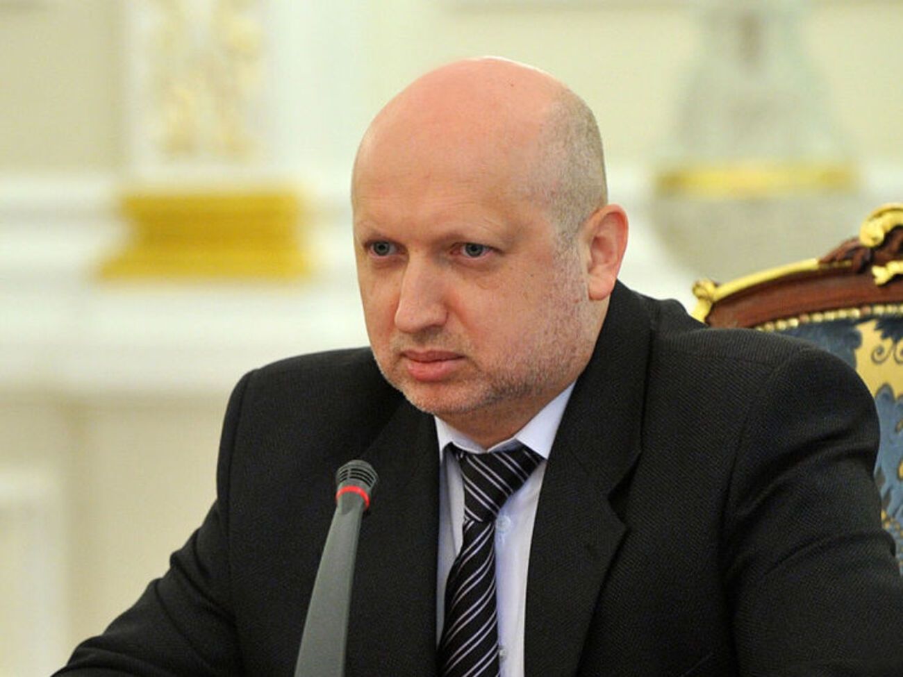 Турчинов&nbsp;подчеркнул, что Крым был, есть и будет частью Украины, "хотя и временно оккупированной российскими захватчиками"