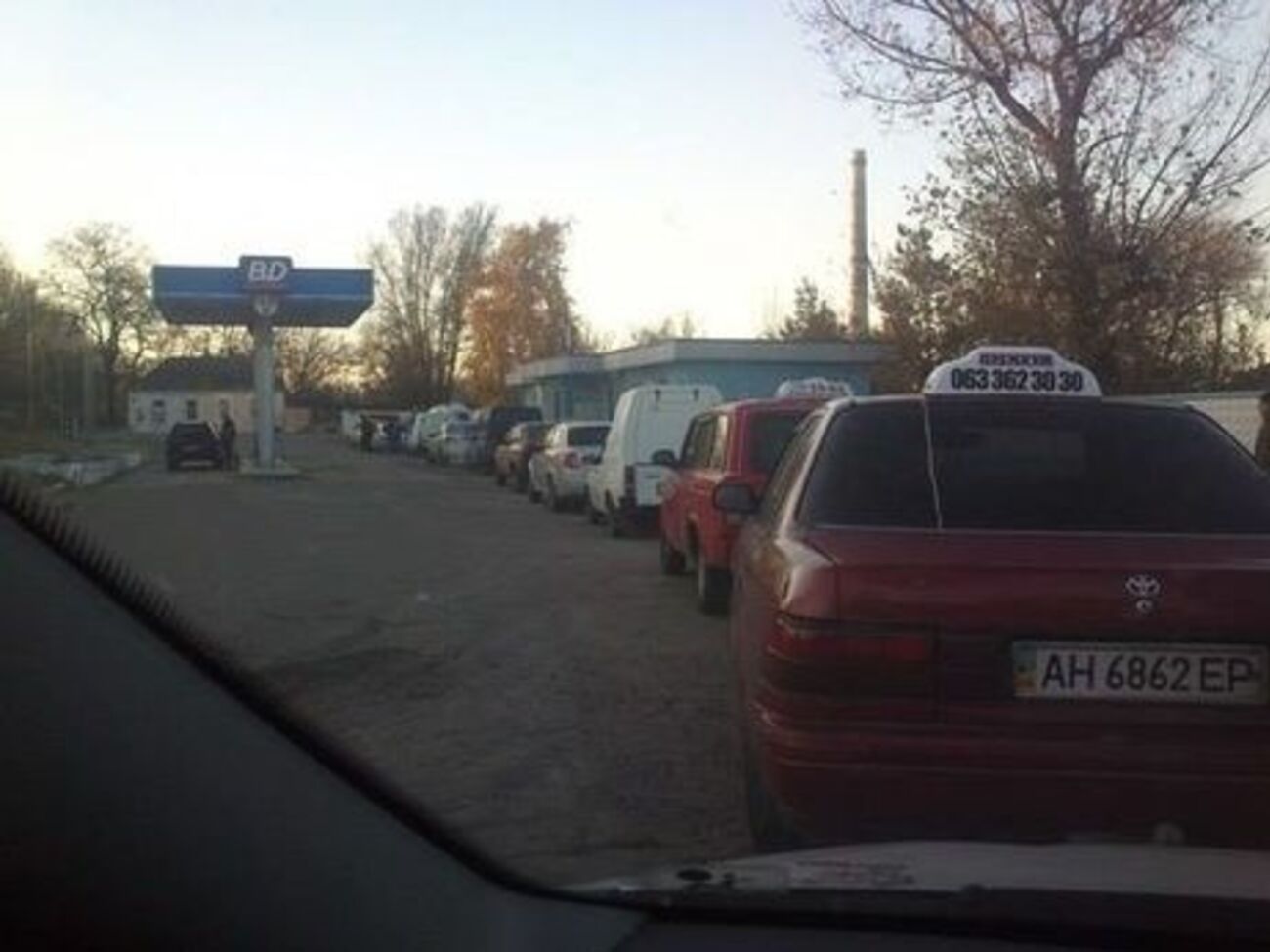 В Донецке наблюдаются проблемы с топливом