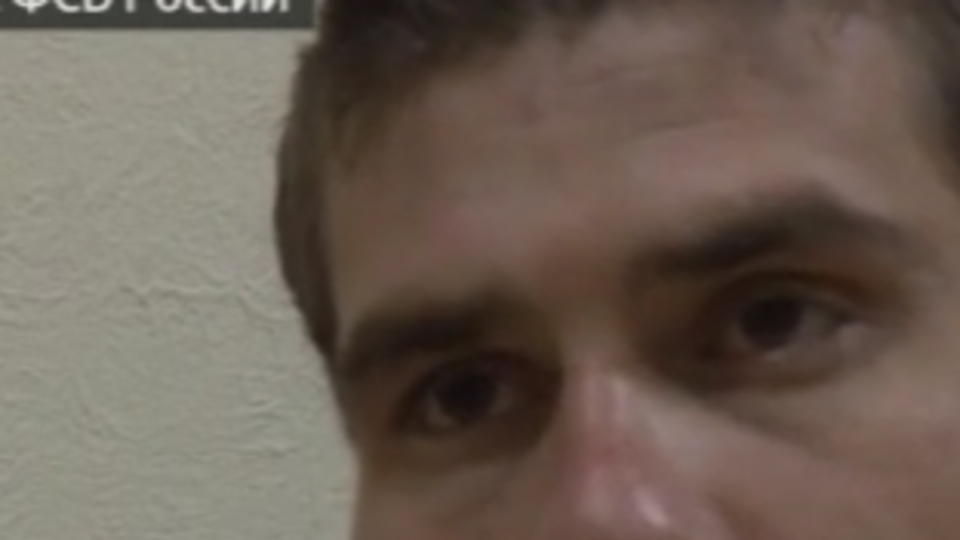 Так называемый украинский диверсант Редван Сулейманов дает показания на видео