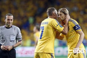 Шевченко и Тимощук долгое время играли вместе в сборной Украины