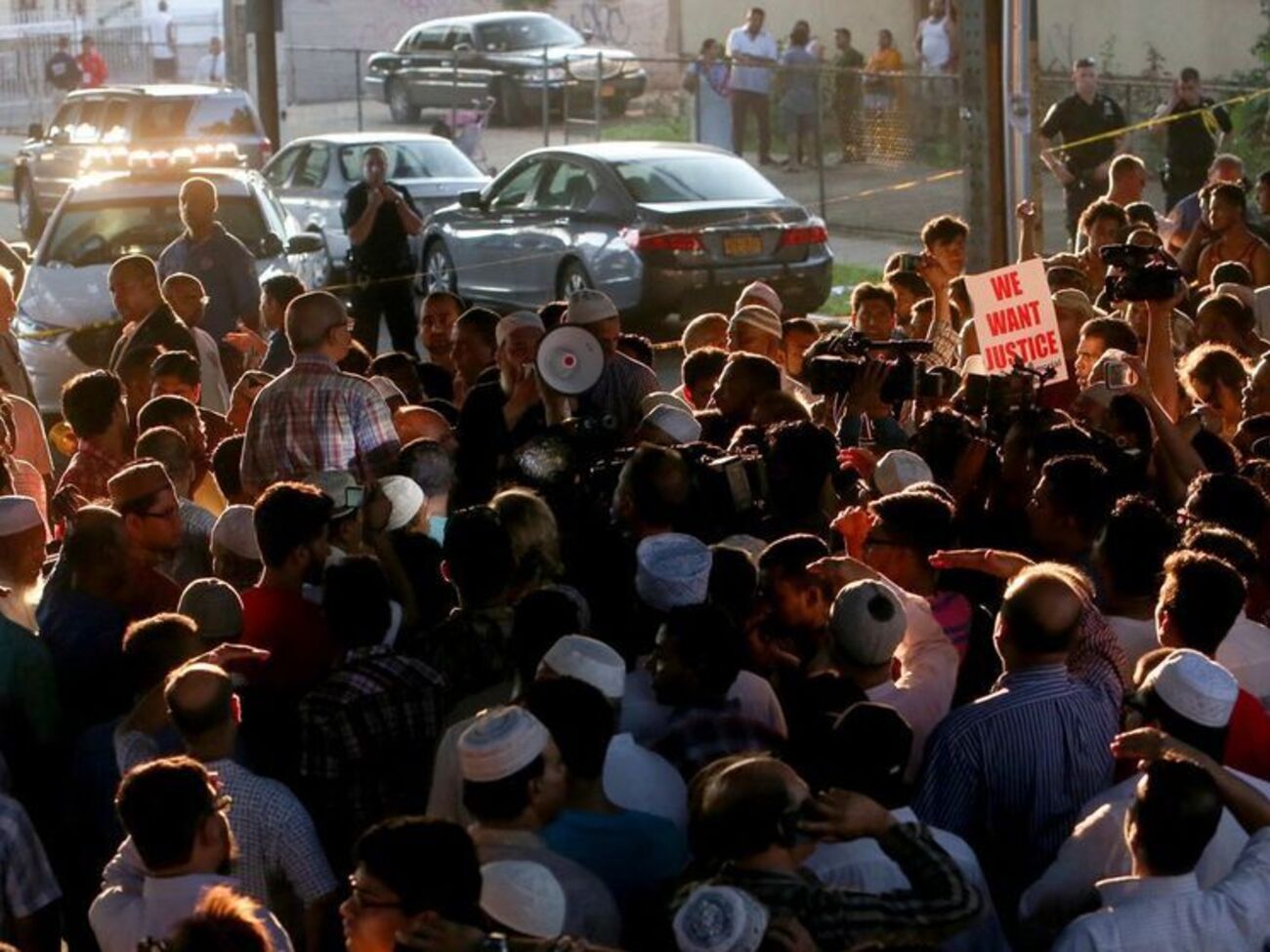 В Нью-Йорке протестовали мусульмане