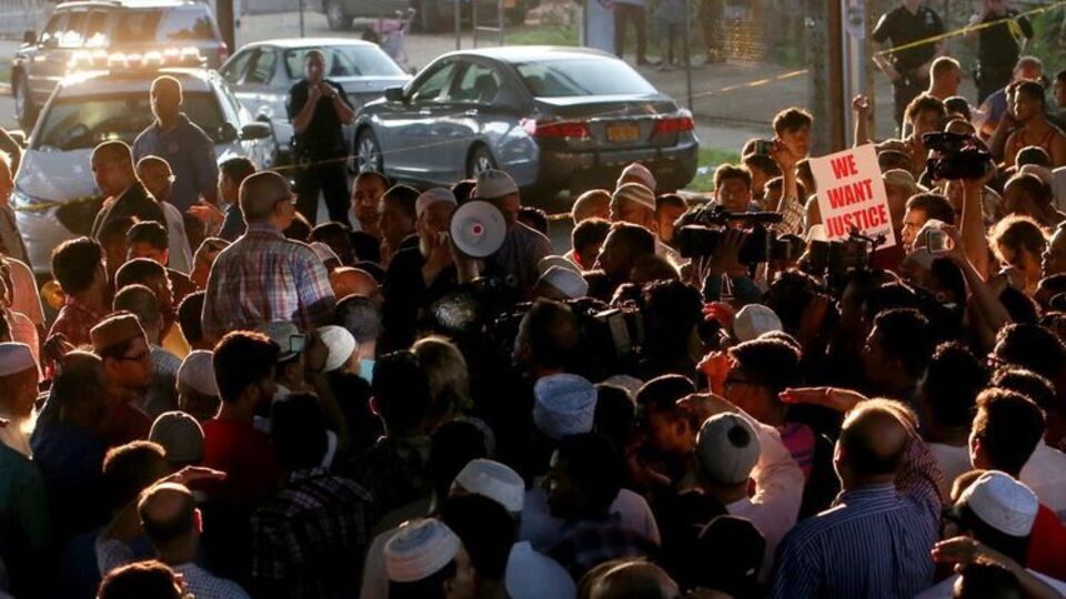 В Нью-Йорке протестовали мусульмане