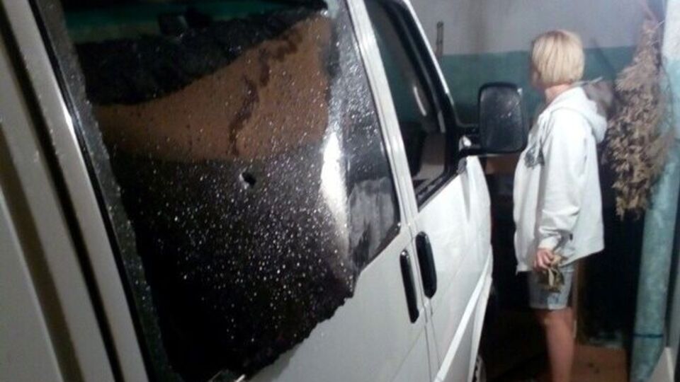 Люди, бывшие в микроавтобусе, не пострадали