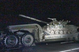 Тягач остановился из-за технической неисправности