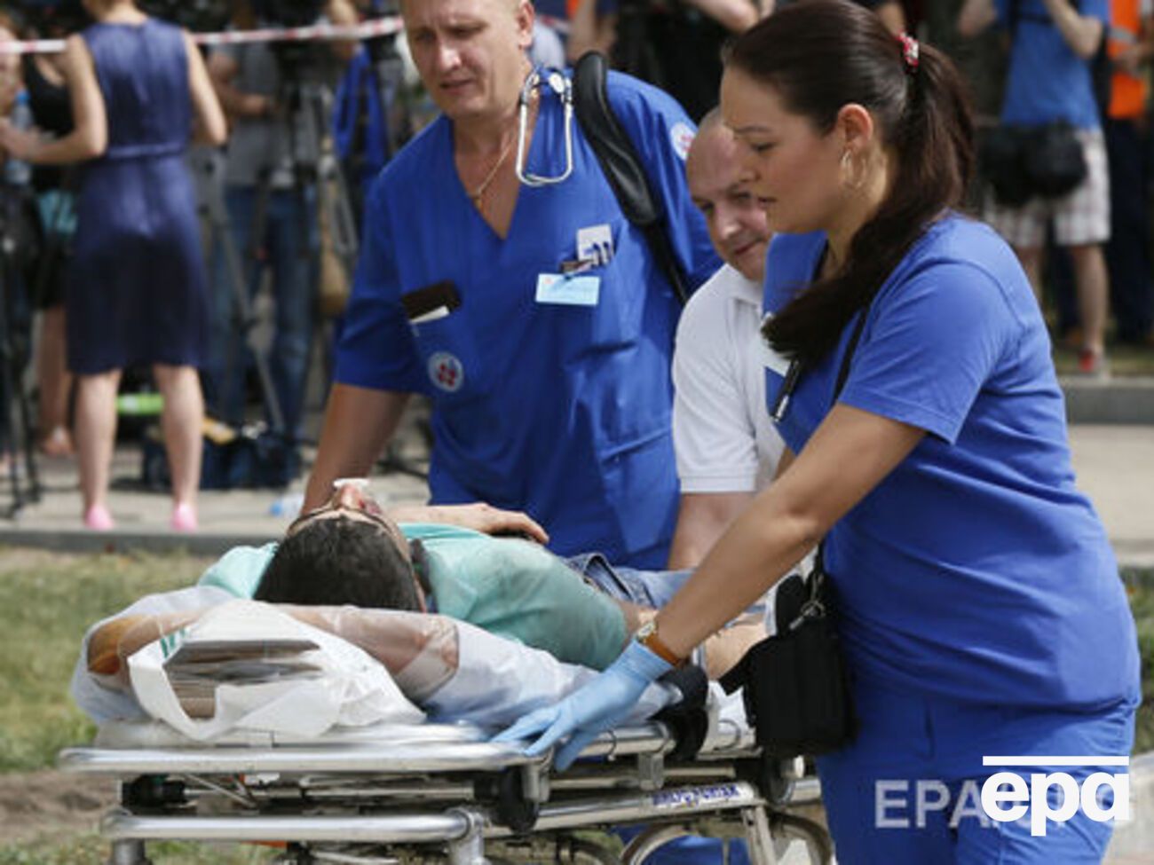 В автобусе находились граждане Украины