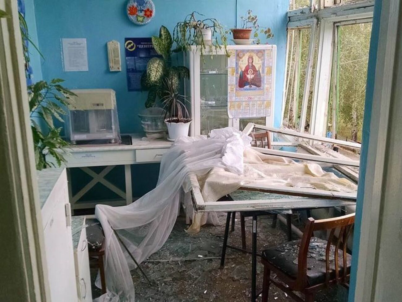 При обстреле боевики повредили лабораторию контроля очистки и качества воды теплоэлектростанции