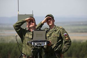 Российские военные принимают участие в учениях на территории оккупированного Крыма