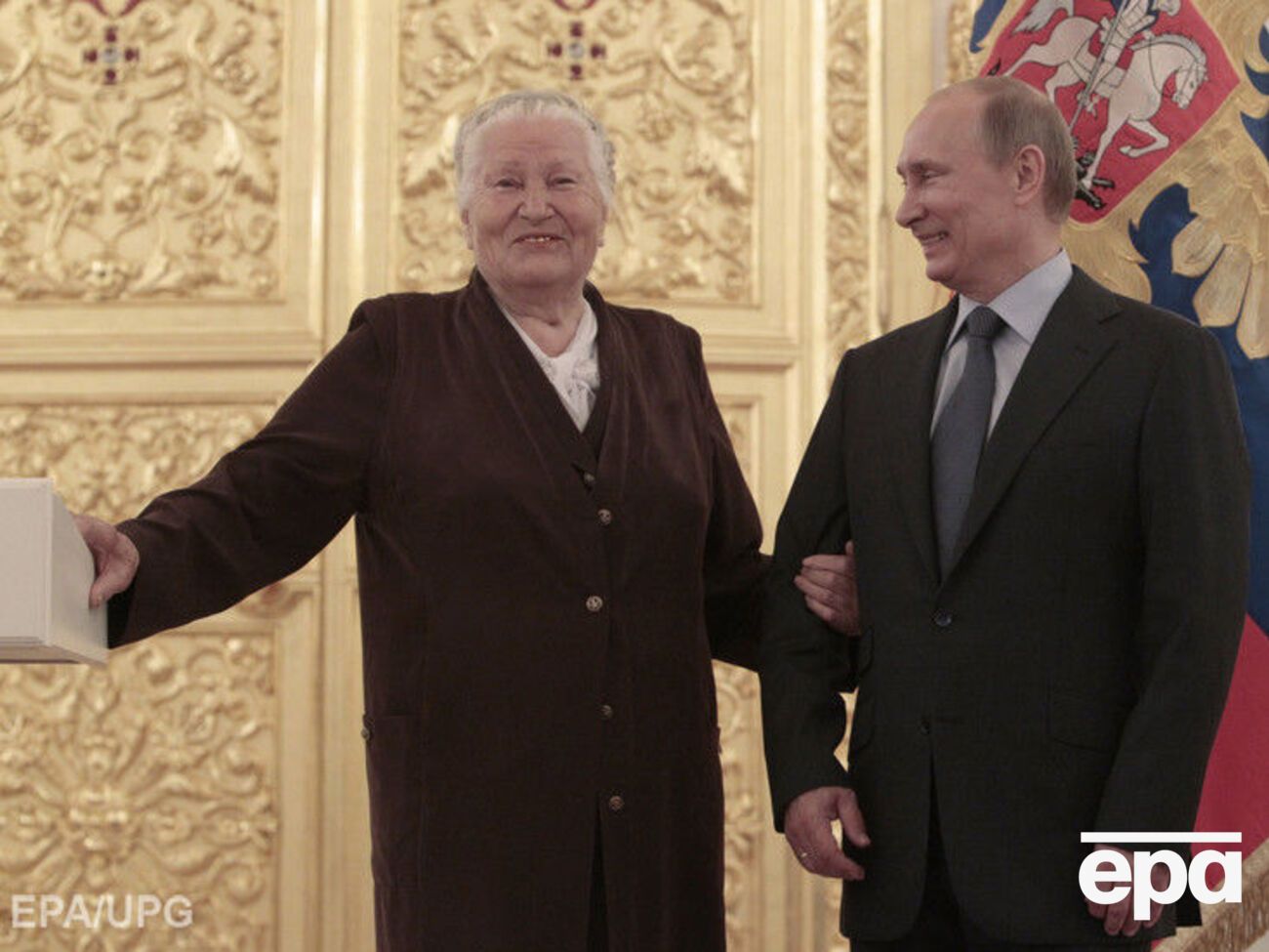 Пономарева на встрече с президентом РФ Владимиром Путиным в 2012 году