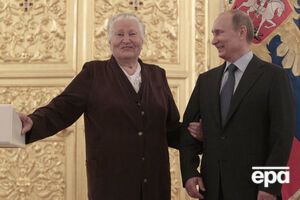 Пономарева на встрече с президентом РФ Владимиром Путиным в 2012 году