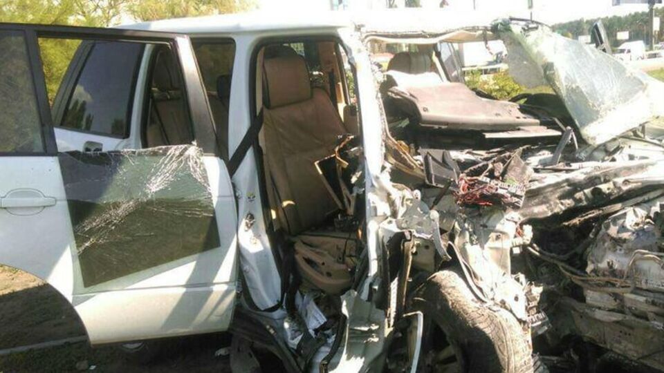 Патрульные догнали уже разбитый автомобиль