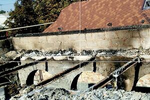 Последствия обстрела Марьинки