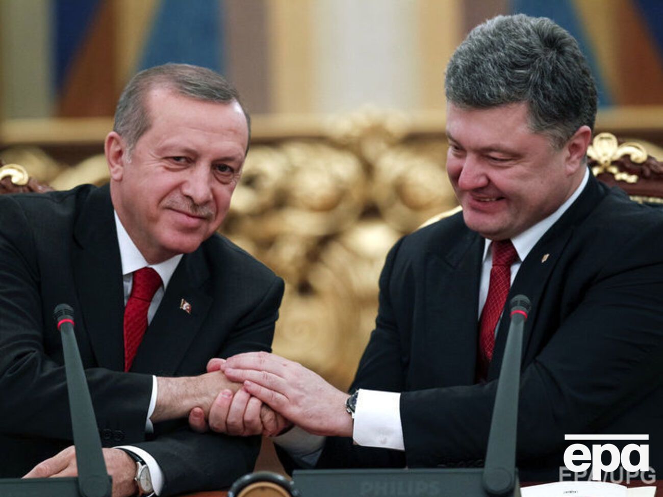Эрдоган и Порошенко в 2015 году