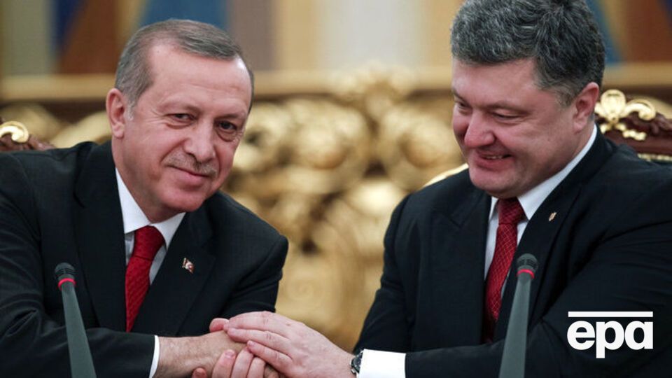 Эрдоган и Порошенко в 2015 году