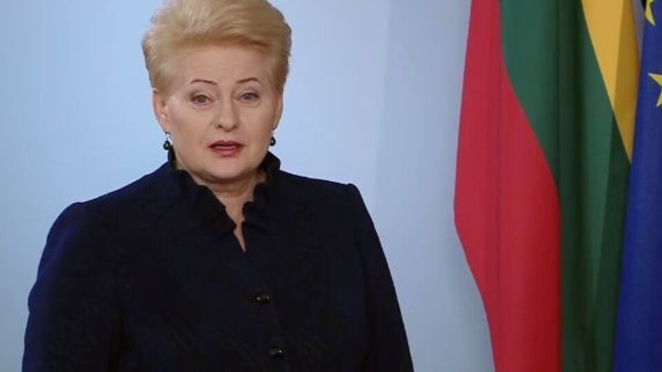 Грибаускайте поздравила Украину с Днем Независимости