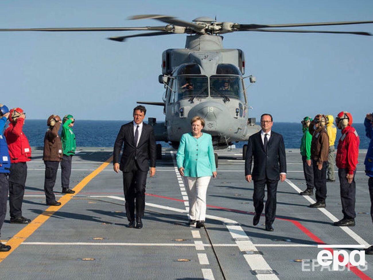 Саммит прошел в Италии на авианосце близ острова Вентотене