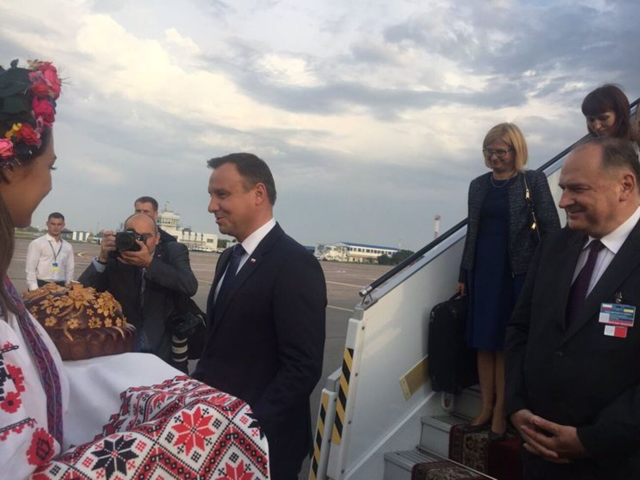 Дуда прибыл в Борисполь